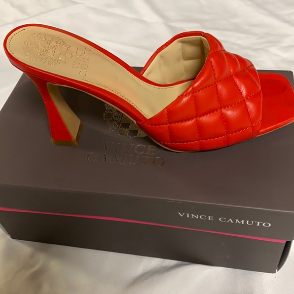 Vince Camuto Shoes - Vincent Camuto Red soft cuff size 8 heel